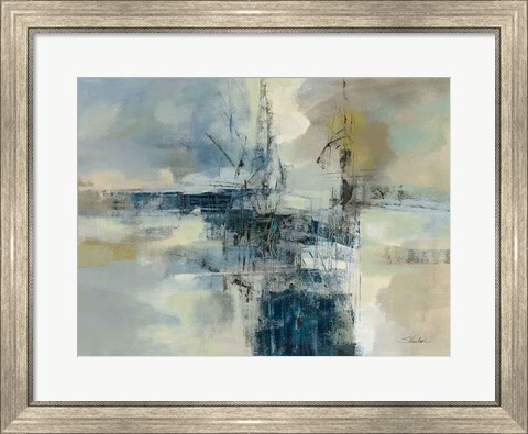 Framed Sea Port Print