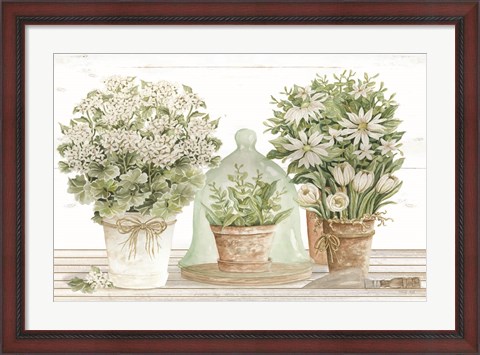 Framed Potting Table Print