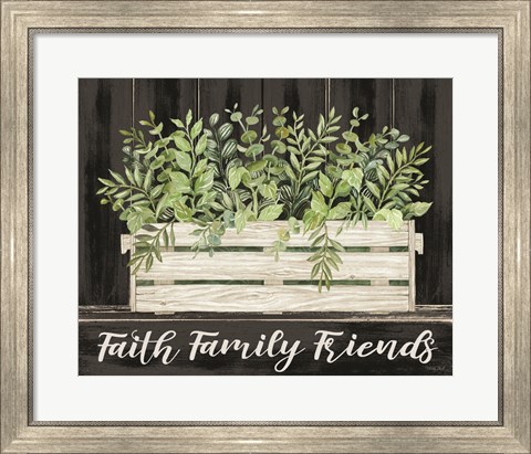 Framed Faith, Family, Friends Print