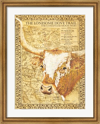 Framed Lonesome Dove Trail Print