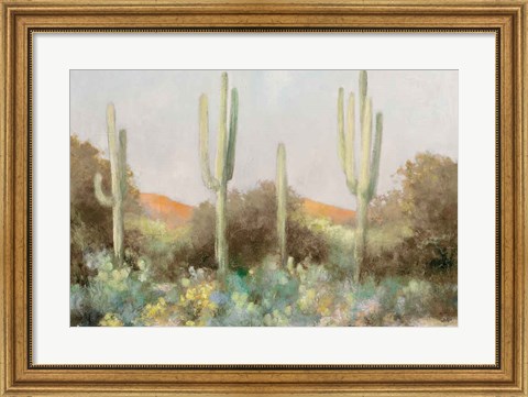 Framed Sunrise Desert III Neutral Print