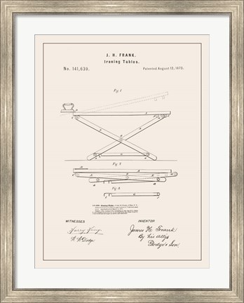 Framed Laundry Patent IV Print