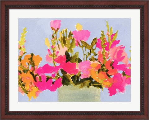 Framed Saturated Spring Blooms I Print