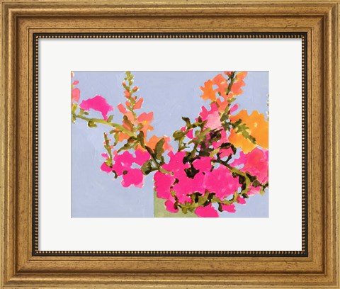 Framed Saturated Spring Blooms II Print