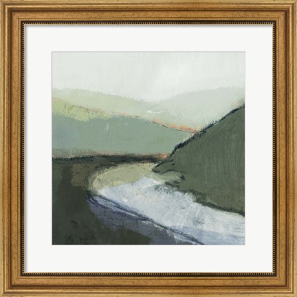 Framed Riverbend Landscape I Print