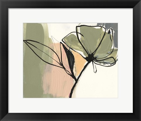 Framed Floral Synergy V Print