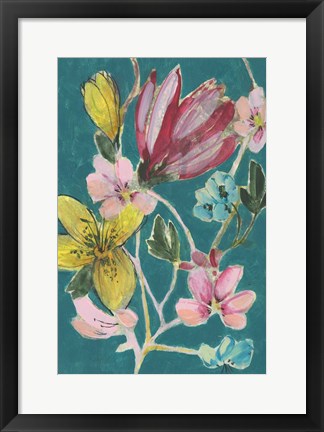 Framed Tropic Bouquet II Print