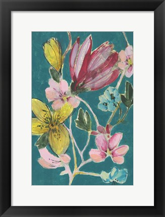 Framed Tropic Bouquet II Print