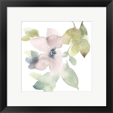 Framed Sweet Petals and Leaves IV Print
