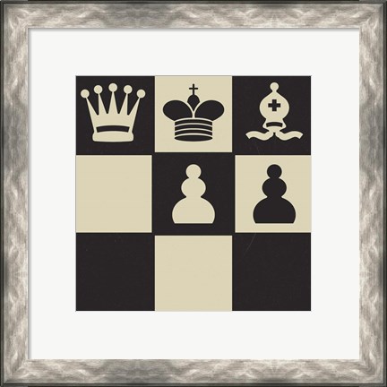 Framed Chess Puzzle I Print