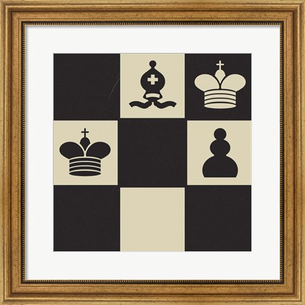 Framed Chess Puzzle II Print