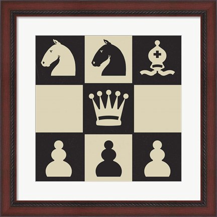 Framed Chess Puzzle IV Print