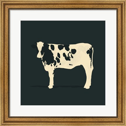 Framed Refined Holstein IV Print