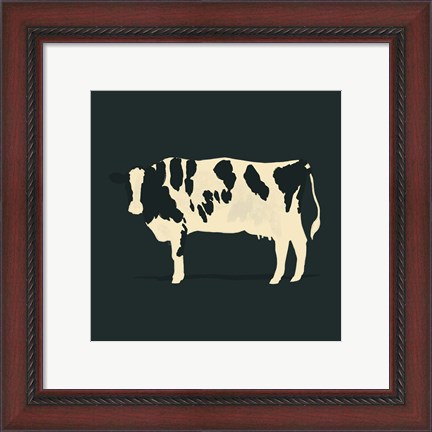 Framed Refined Holstein V Print