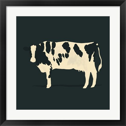 Framed Refined Holstein V Print