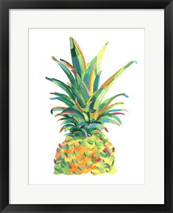 Framed Bright Pop Pineapple II Print