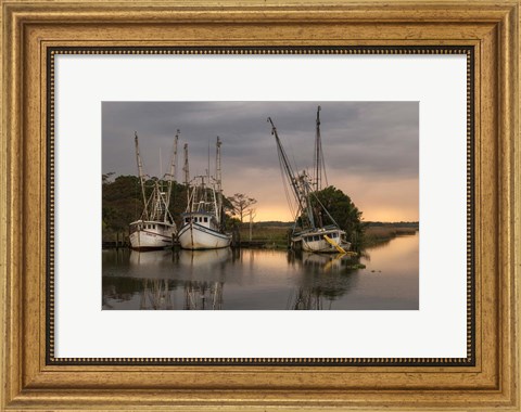 Framed Trawlers Print