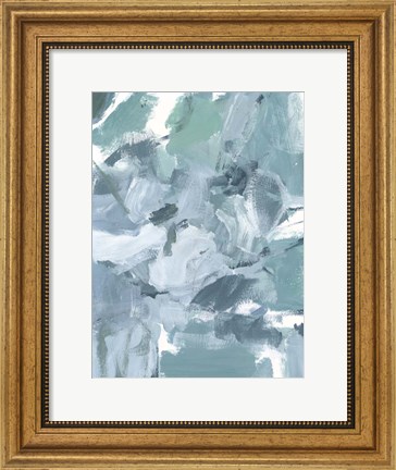 Framed Soft Teal II Print