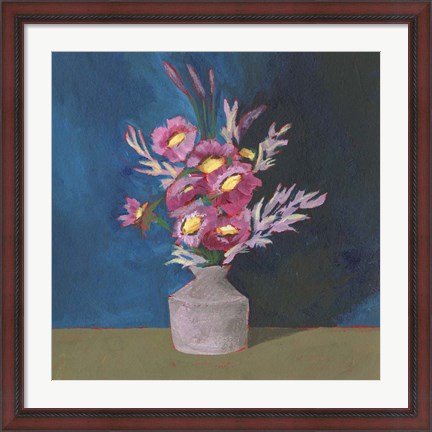 Framed Cottage Bouquet II Print