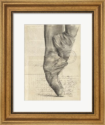 Framed On Pointe I Print