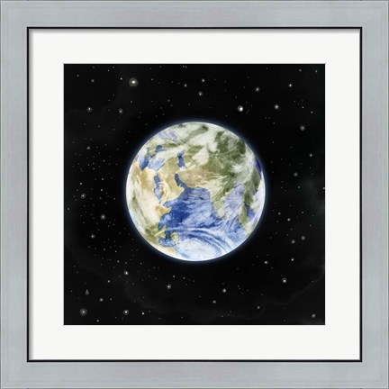 Framed Earth From Afar II Print