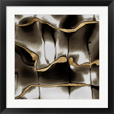 Framed Golden Shimmer II Print