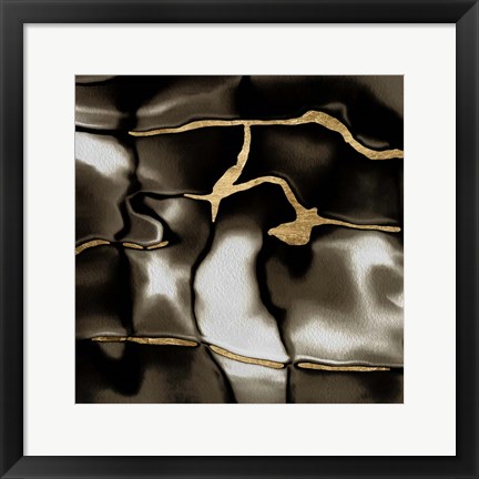 Framed Golden Shimmer IV Print