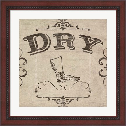 Framed Vintage Laundry Signs IV Print