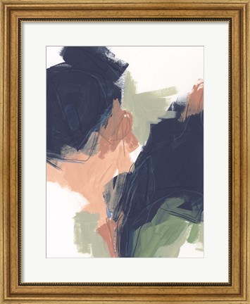 Framed Indigo &amp; Sienna Crescendo II Print