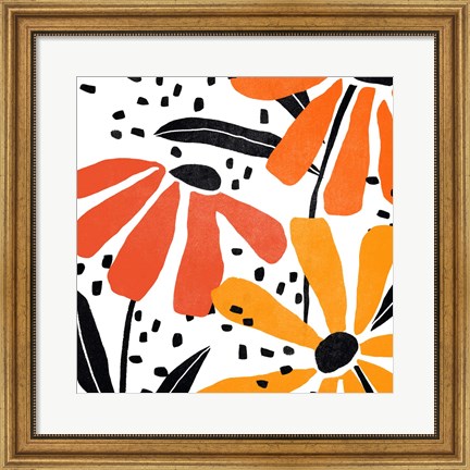 Framed Modern Paper Garden II Print