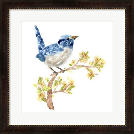 Framed Springtime Songbirds I Print