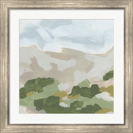Framed Hillside Impression II Print