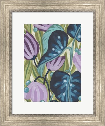 Framed Tropical Jewels II Print