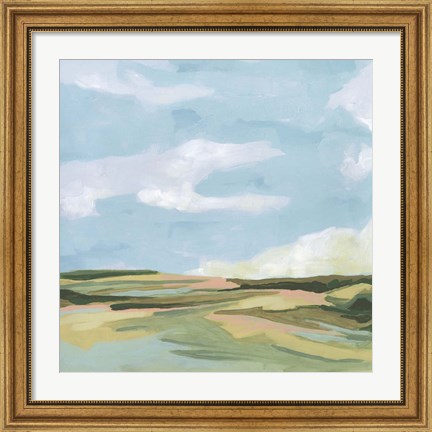 Framed Meadow Gold I Print