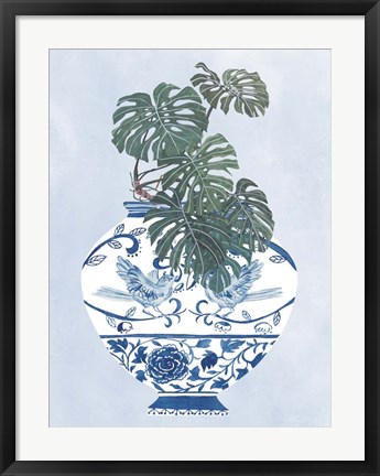 Framed Moonlight Vase II Print