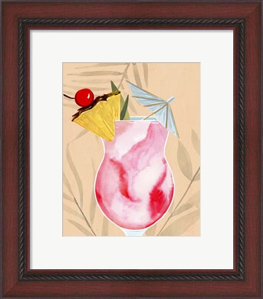 Framed Tropical Cocktail II Print