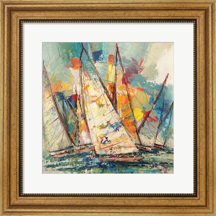 Framed Regata Sull&#39;oceano Print