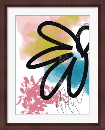 Framed Pop Flower No. 2 Print