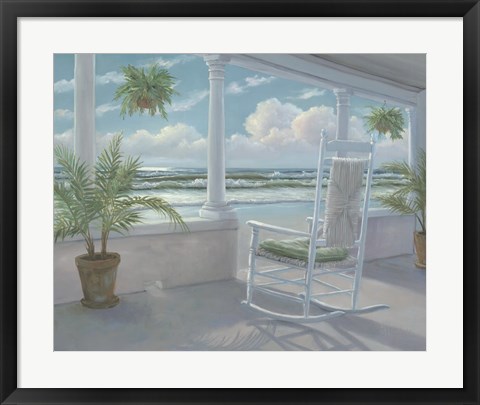 Framed Coastal Porch I Print