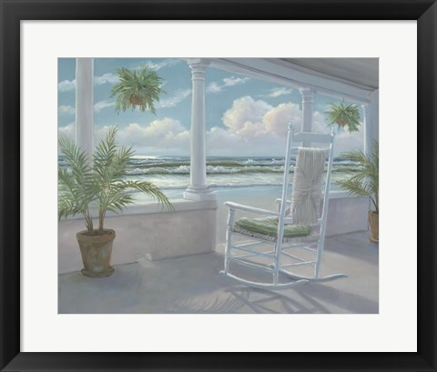 Framed Coastal Porch I Print