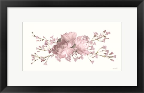 Framed Roses and Blossoms II Print