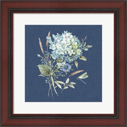 Framed Bohemian Blue 03B Print