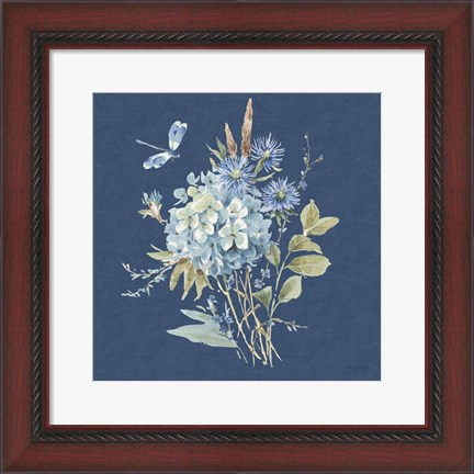 Framed Bohemian Blue 04B Print