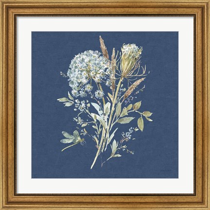 Framed Bohemian Blue 05B Print