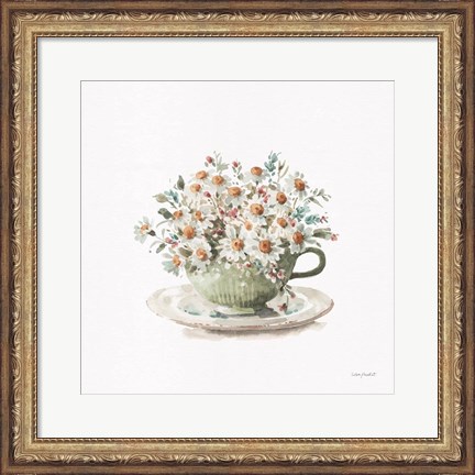 Framed Garden Tea 01 Print