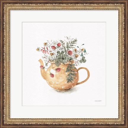 Framed Garden Tea 02 Print