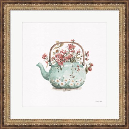 Framed Garden Tea 03 Print