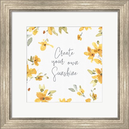 Framed Happy Yellow 18A Print