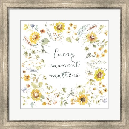 Framed Sunflowers Forever 12 Print