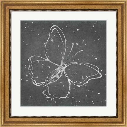 Framed Silver Wings I Print